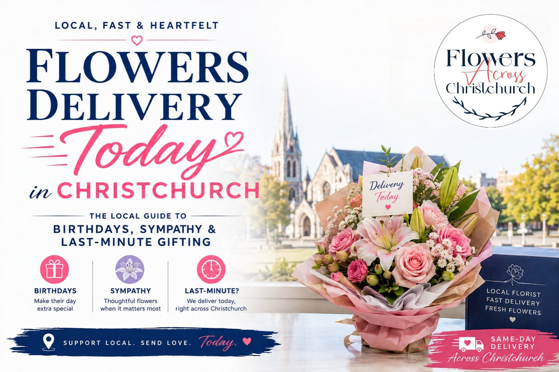 Flowers Delivery Today in Christchurch: The Local Guide to Birthdays, Sympathy & Last-Minute Gifting