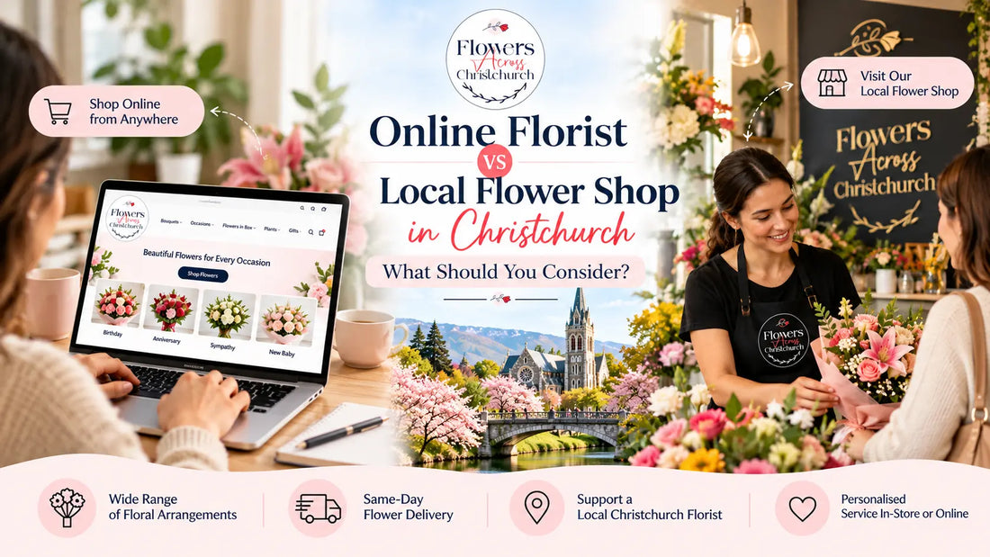 Online Florist vs Local Flower Shop in Christchurch: What Should You Consider?