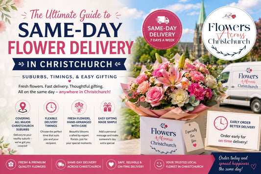 Same-Day Flower Delivery in Christchurch: Suburbs,, & Easy Gifting