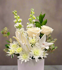 Flower Arrangement in posies box (with Lilies)