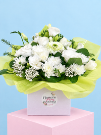 Flower Arrangement in posies box with Lilies