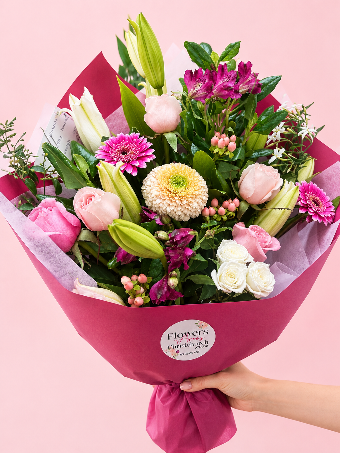 Pastel Mix of Seasonal Flowers