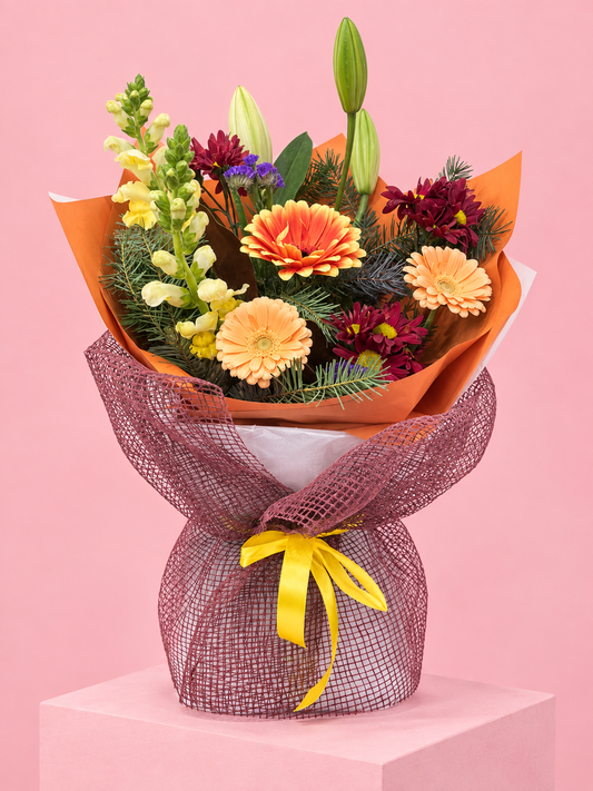 A Vase Pot box with premium mash wrap
