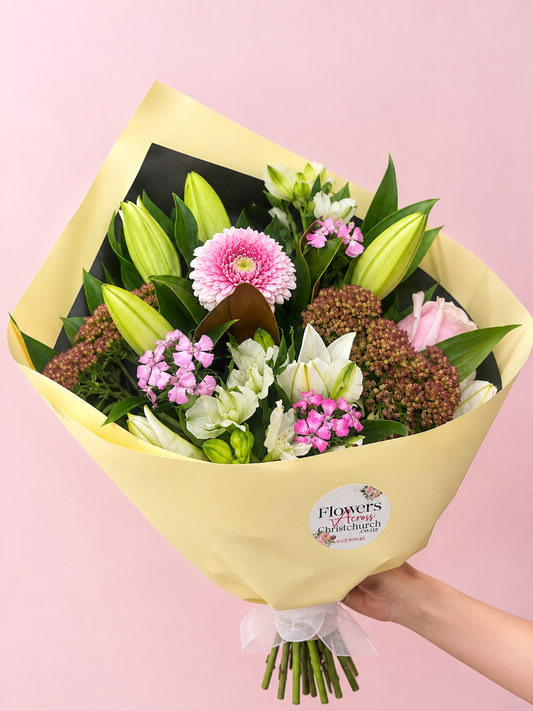 Pastel Mix of Seasonal Flowers