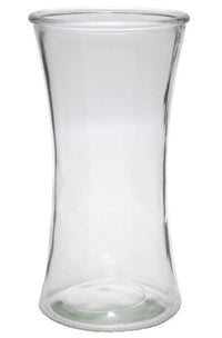 Clear glass vase