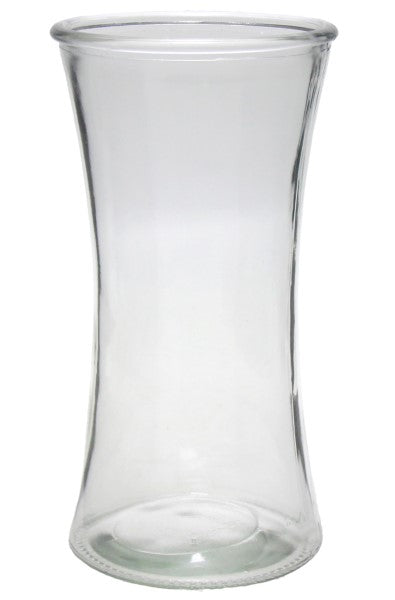 Clear glass vase