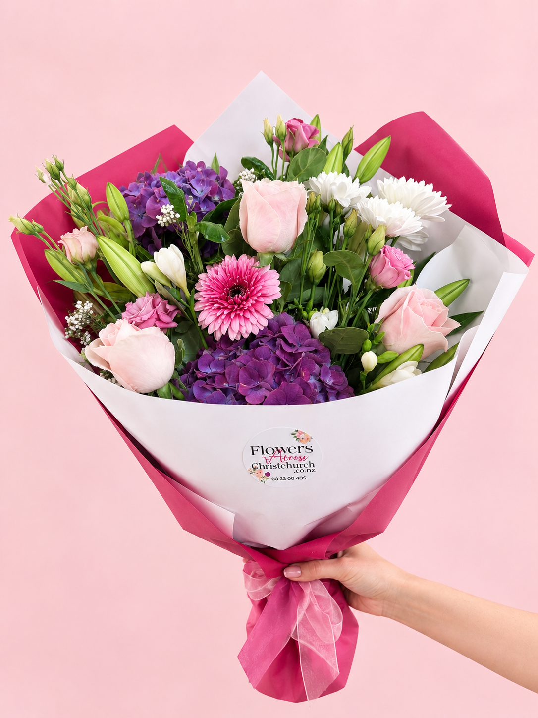Pastel Mix of Seasonal Flowers