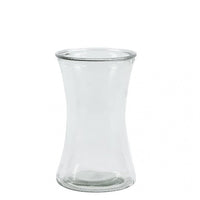Clear glass vase