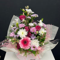 Flower arrangement in pot box