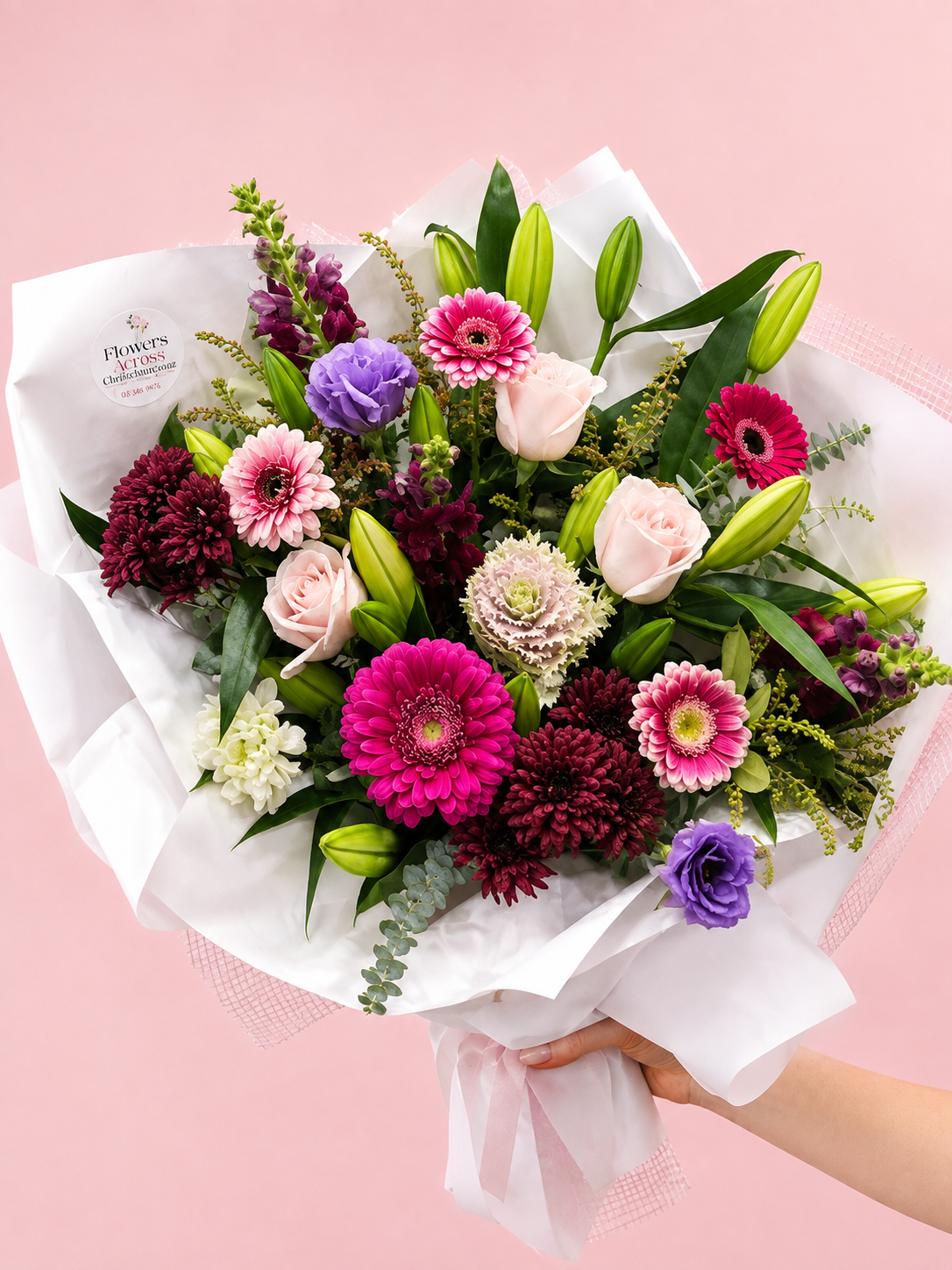 Pastel Mix of Seasonal Flowers